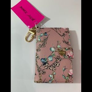 Betsey Johnson Blush Leopard Flap Wallet Key Holdr